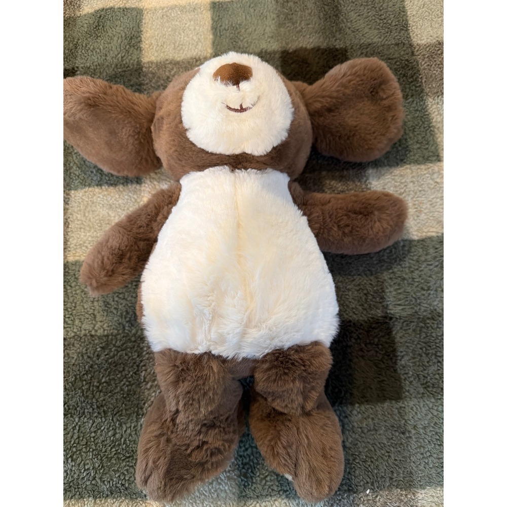 Spark Create Imagine Brown White Plush Puppy Dog Floppy Ears Stuffed Animal